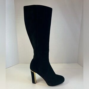 Salvatore Ferragamo Black Suede Boots Size 7B